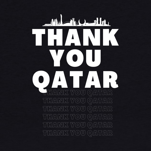 Thank you Qatar, Qatar by Lovelybrandingnprints